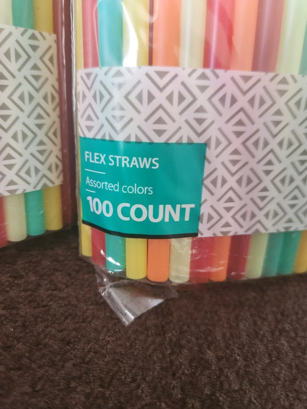 🎉 200ct Plastic Flex Straws